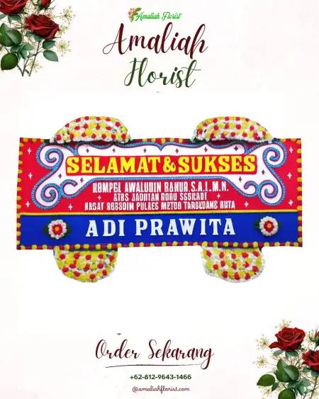 Papan Bunga Ucapan Selamat Bendotretek