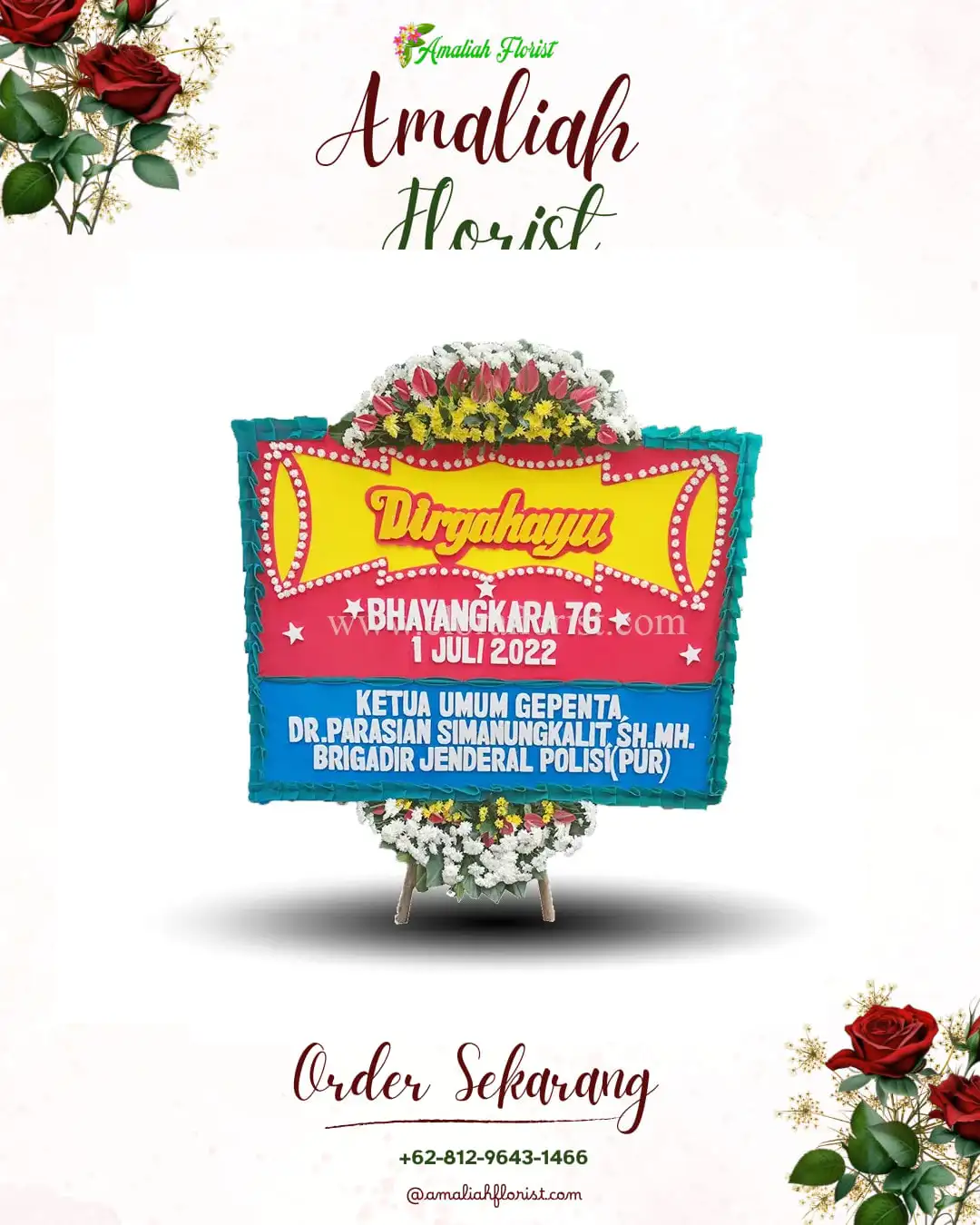 Papan Bunga HUT Ulang Tahun Bendotretek